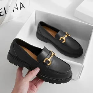 2023 Loafers Thick Ergonomic Style Wear Versatile Outer New Low-cut Shoes British Women's Waterproof Rain Anti-slip Diverse collection Bottom Casual