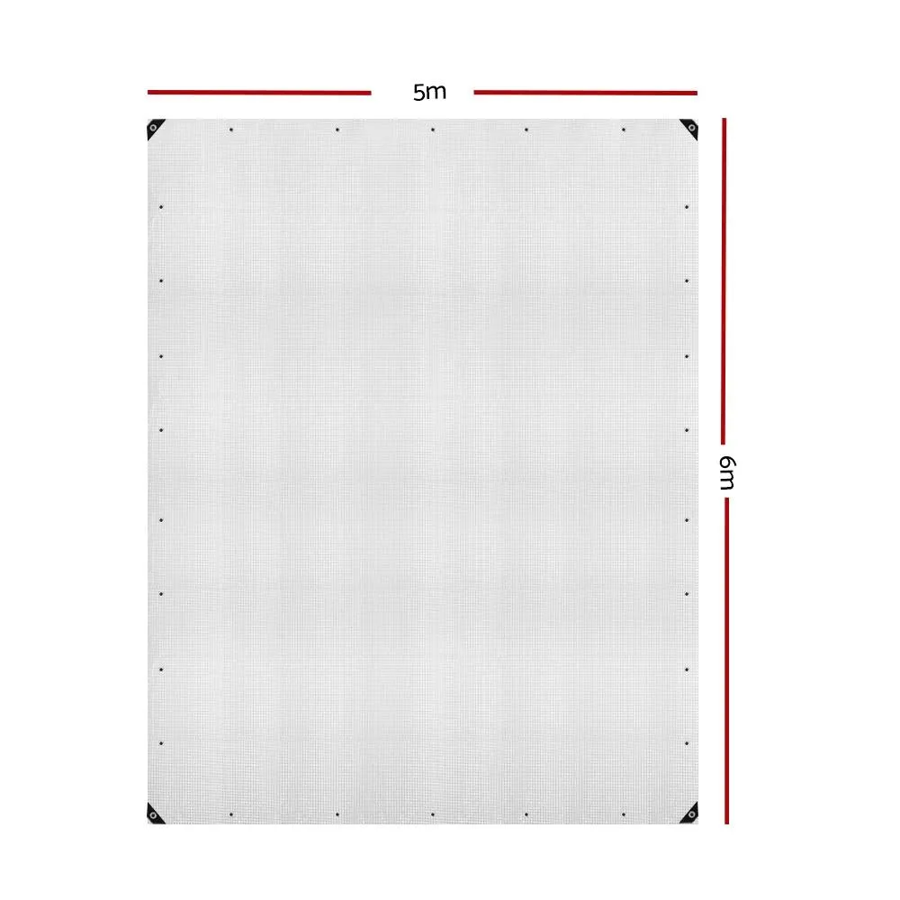 5Mx6M Tarpaulin Heavy Duty Cover 135Gsm Clear