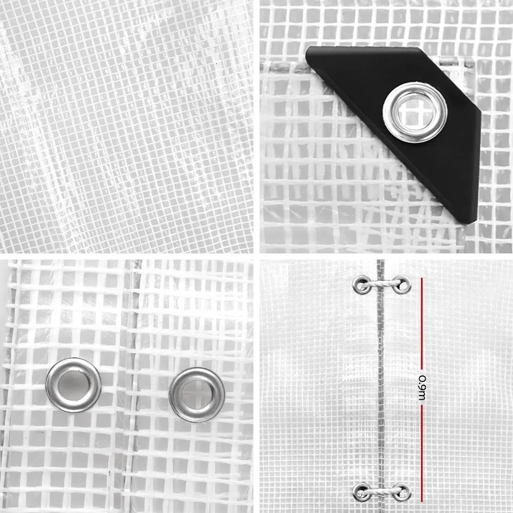 5Mx6M Tarpaulin Heavy Duty Cover 135Gsm Clear