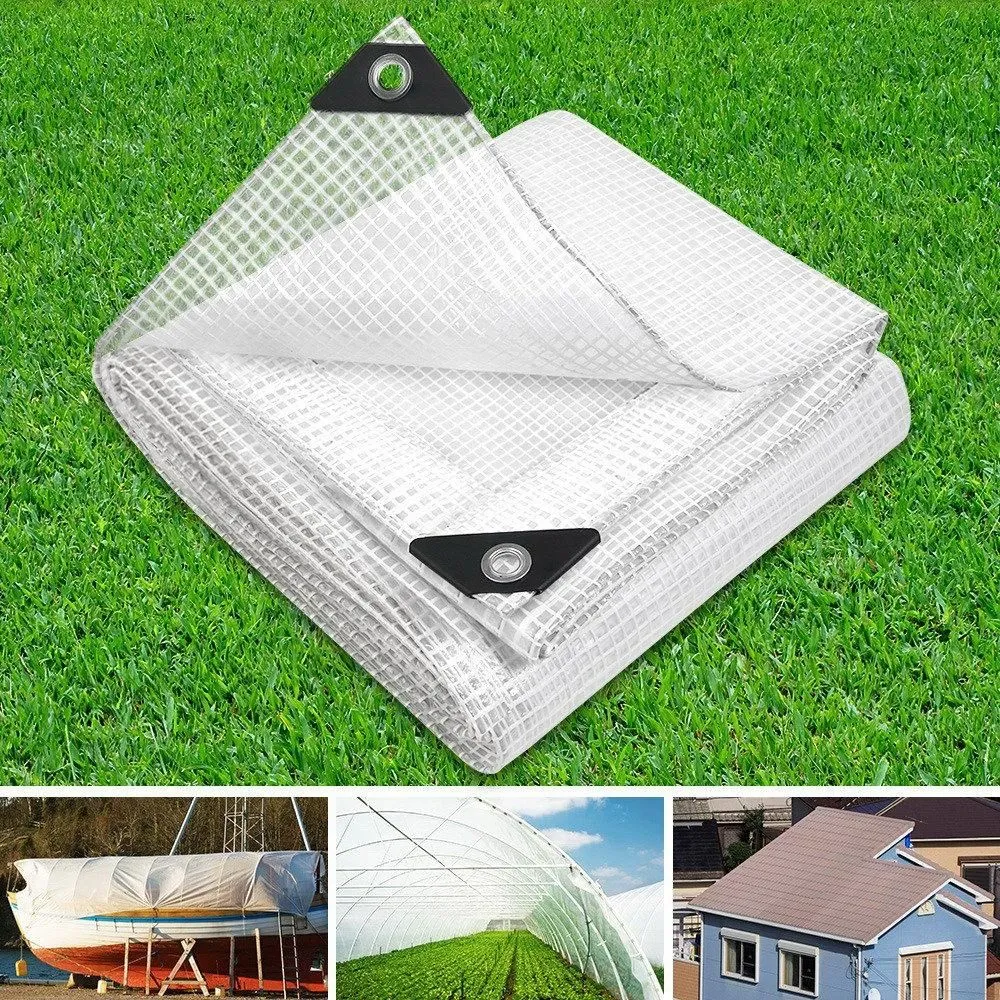 5Mx6M Tarpaulin Heavy Duty Cover 135Gsm Clear
