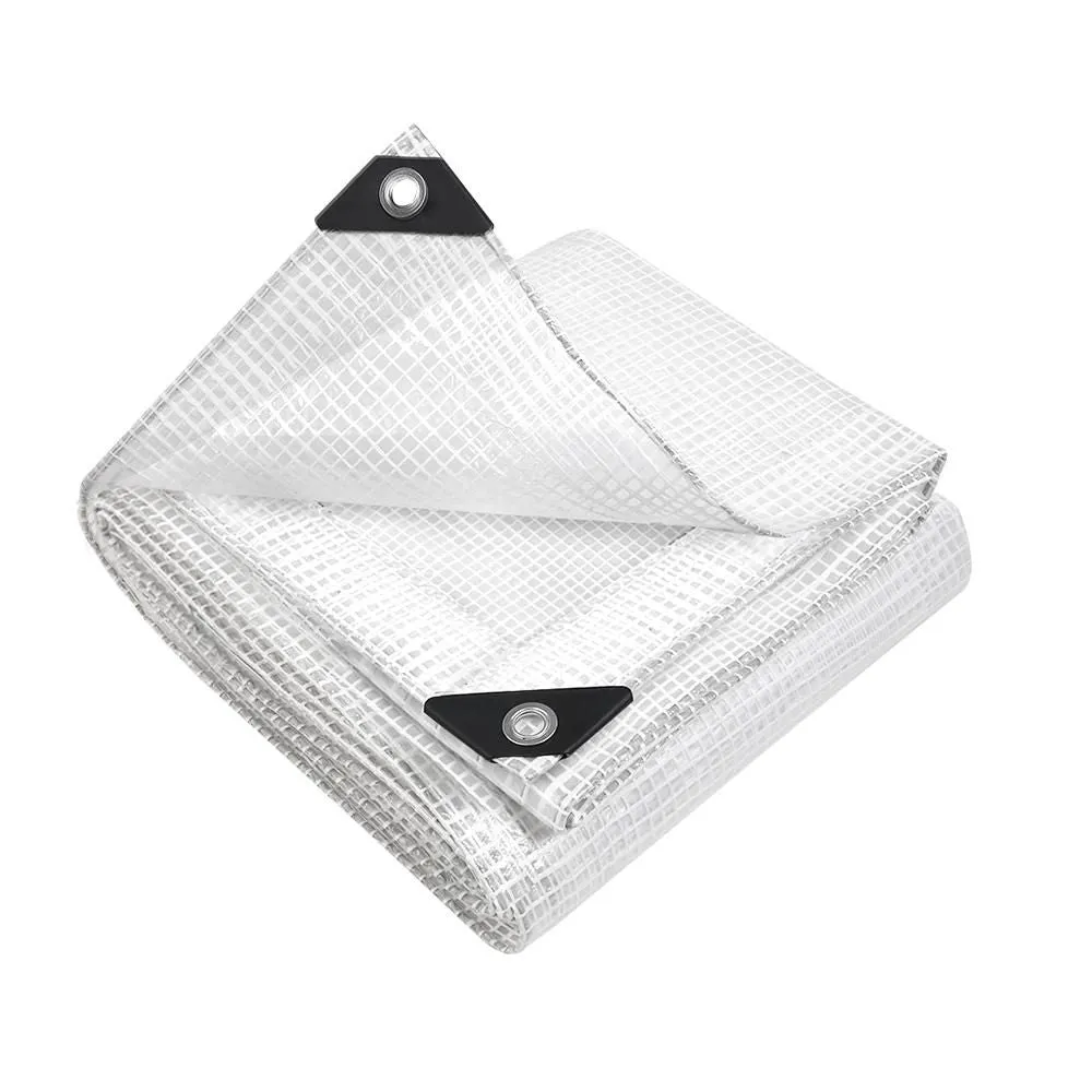 5Mx6M Tarpaulin Heavy Duty Cover 135Gsm Clear