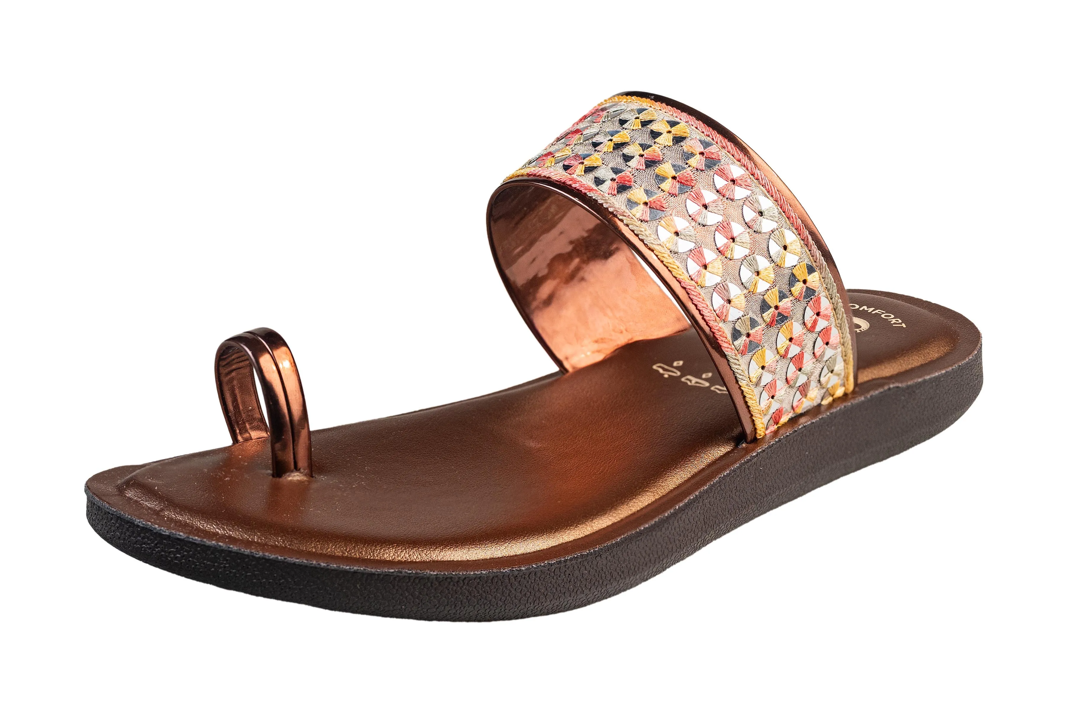 Aeroblu Ladies Copper Chappal PU (Cs Pu C 061 V)