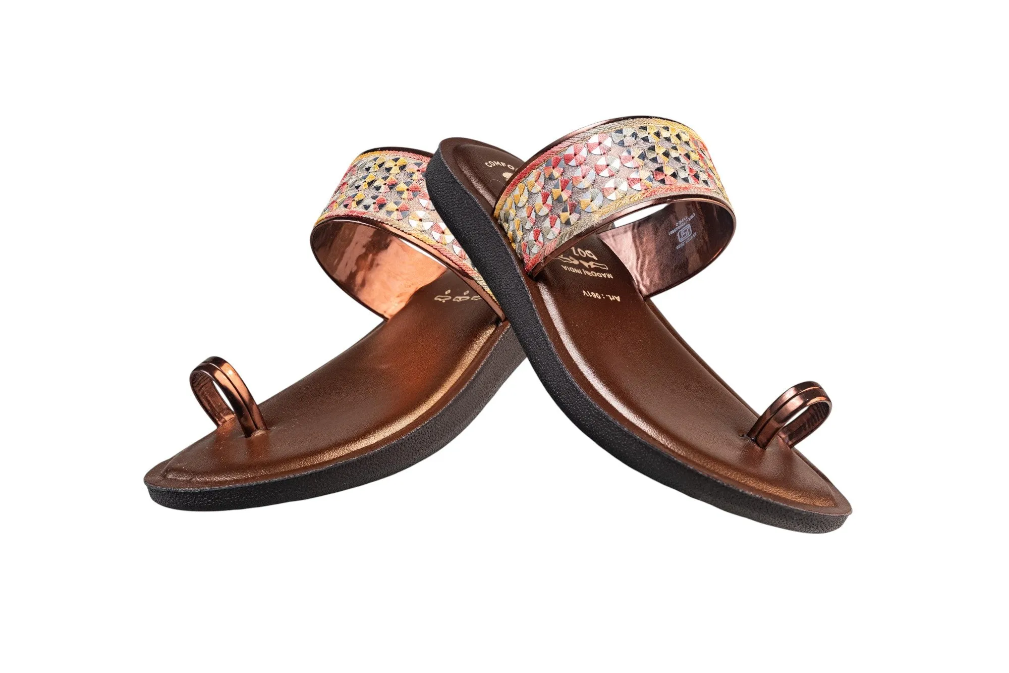 Aeroblu Ladies Copper Chappal PU (Cs Pu C 061 V)