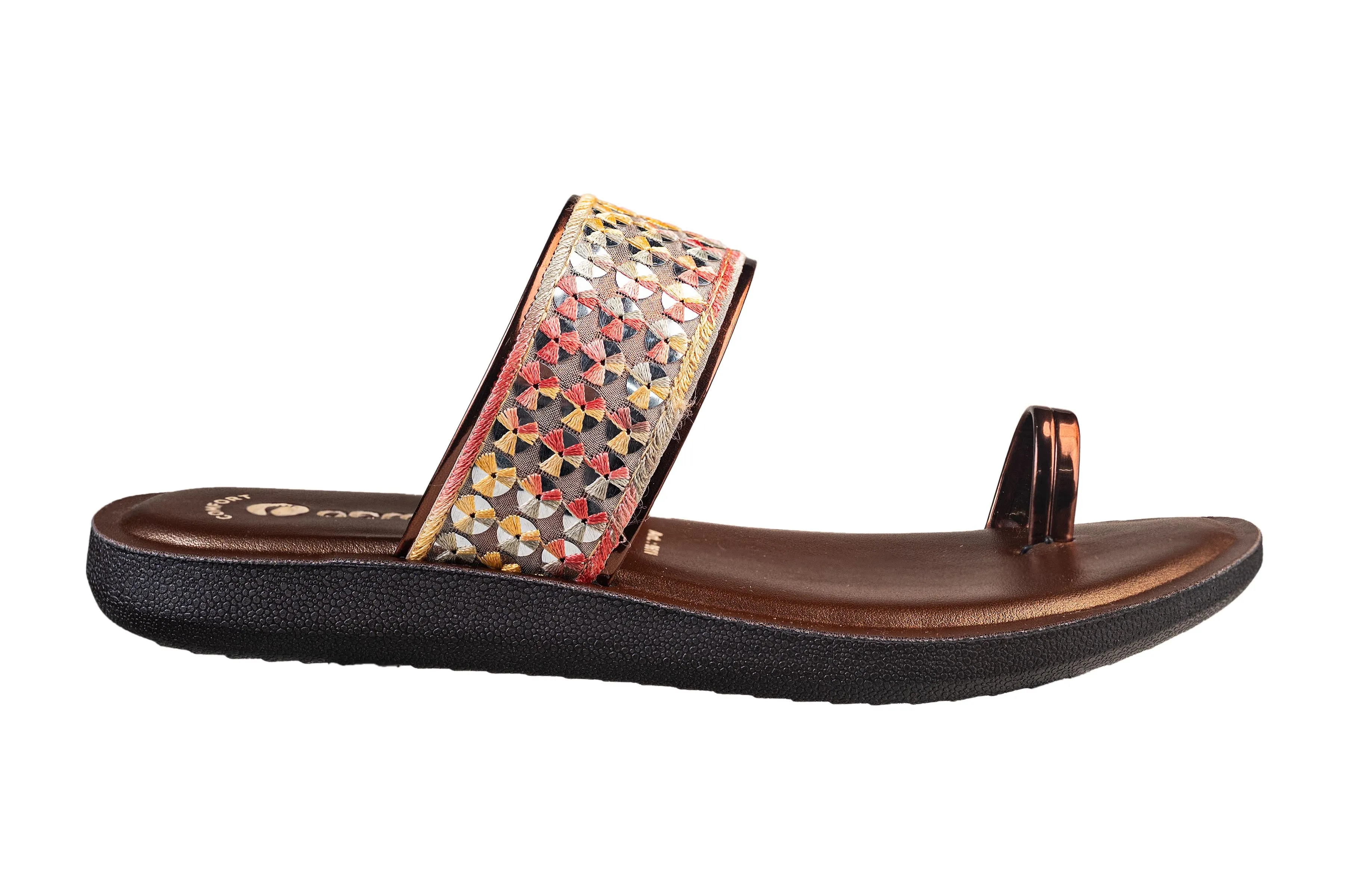 Aeroblu Ladies Copper Chappal PU (Cs Pu C 061 V)