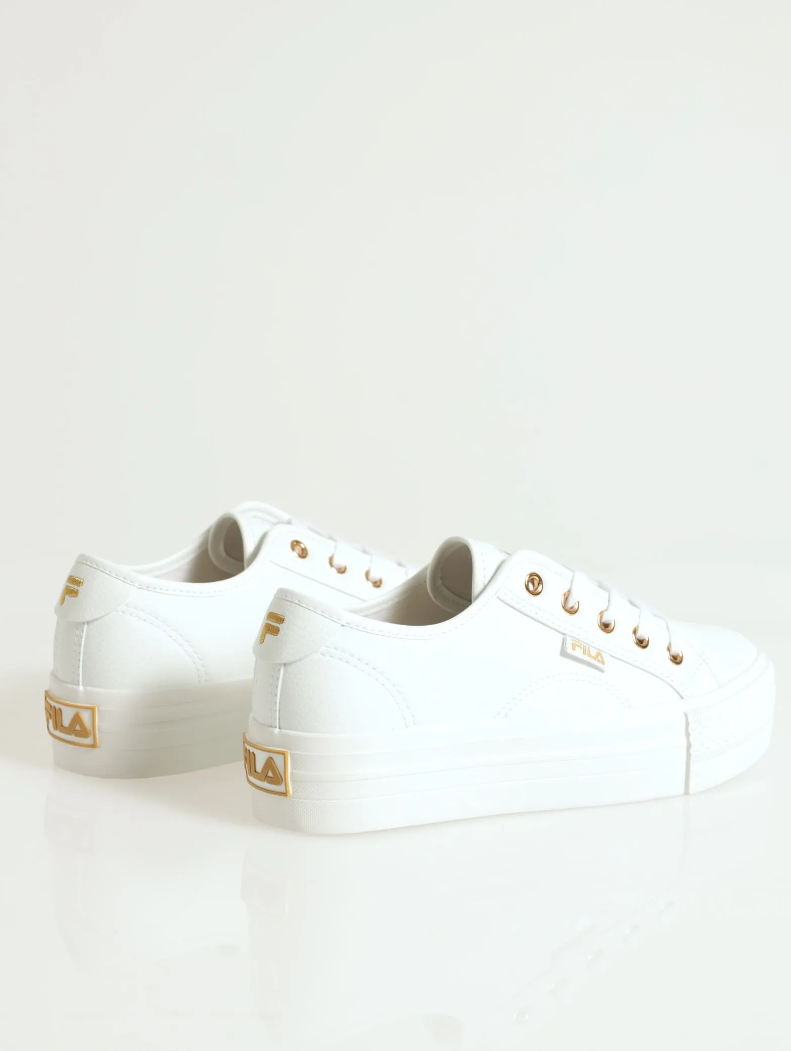 Alessia Platform Lace Up Sneaker - White