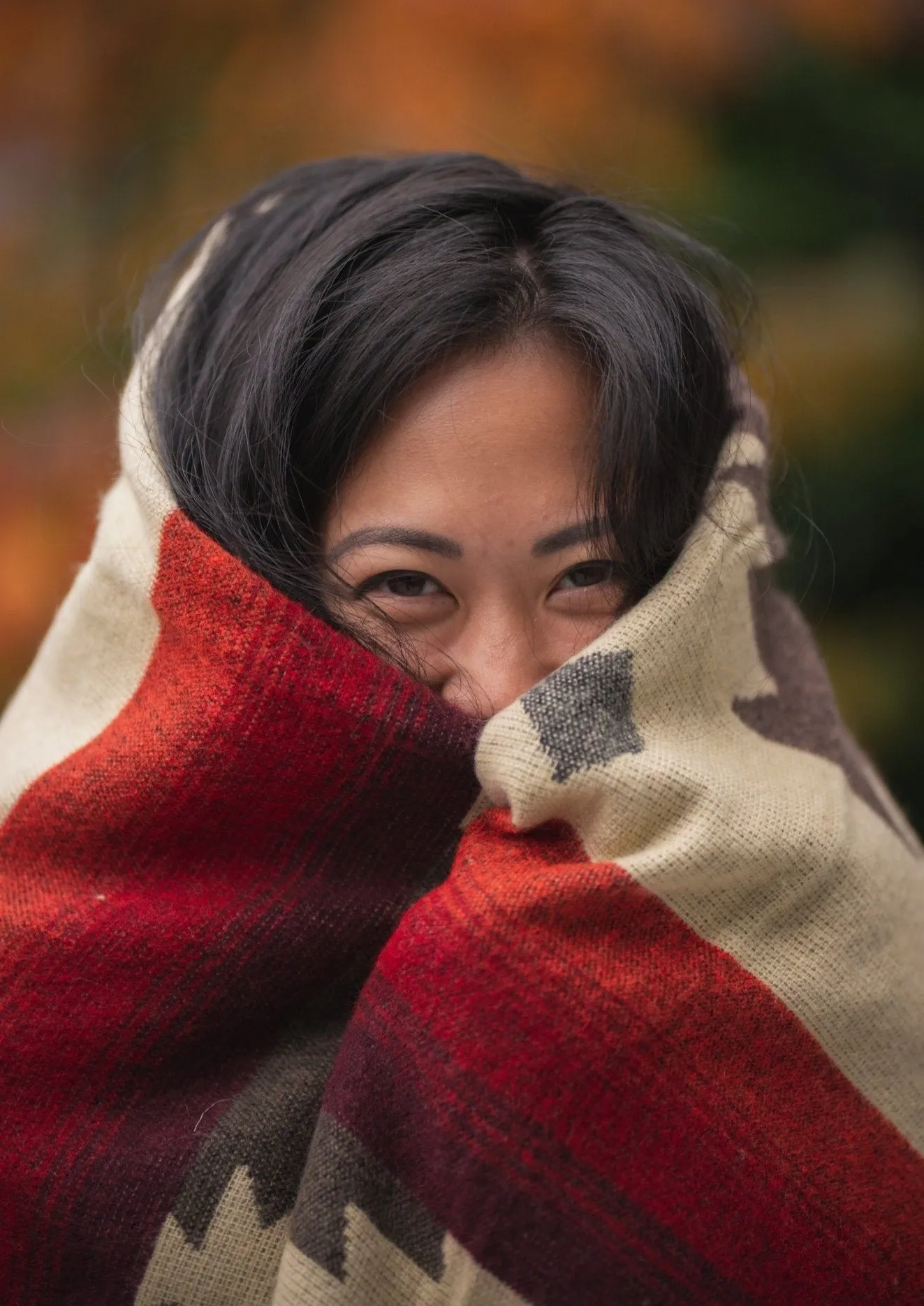 Alpaca Blanket Red