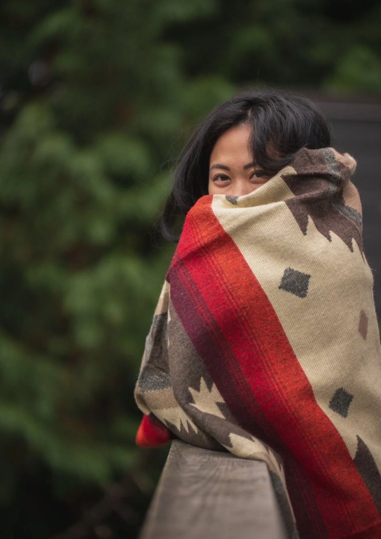 Alpaca Blanket Red