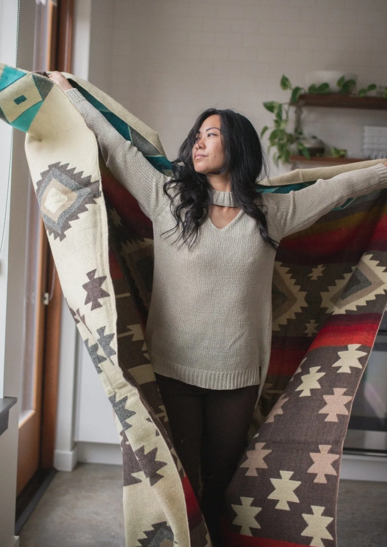 Alpaca Blanket Red