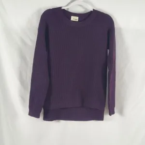 Aritzia Wilfred Free Waffle Knit Wool Sweater in Purple - XXS