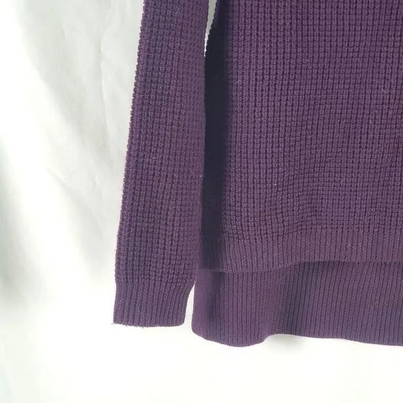 Aritzia Wilfred Free Waffle Knit Wool Sweater in Purple - XXS