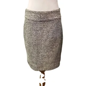 Banana Republic striped tweed min pencil skirt size 6 petite  (194)