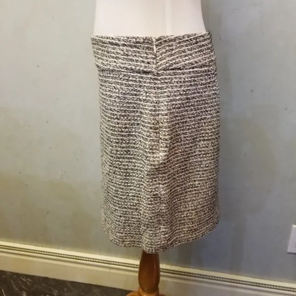 Banana Republic striped tweed min pencil skirt size 6 petite  (194)