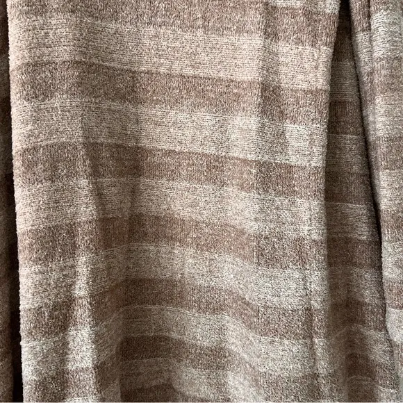 Barefoot Dreams • Striped Drape Front Cardigan Coastal Grandma sz X XL