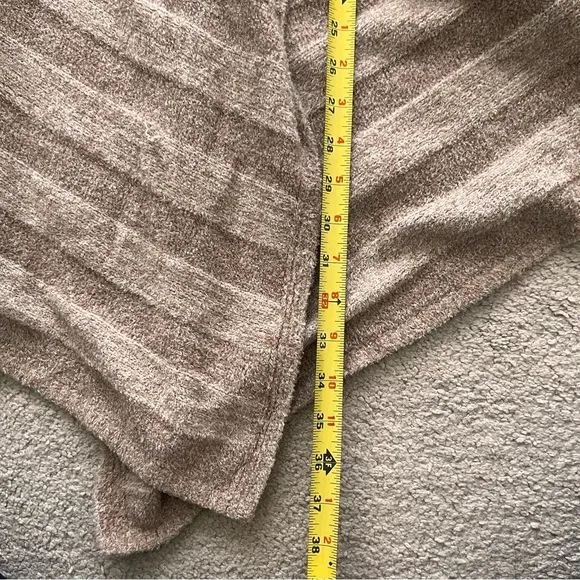 Barefoot Dreams • Striped Drape Front Cardigan Coastal Grandma sz X XL