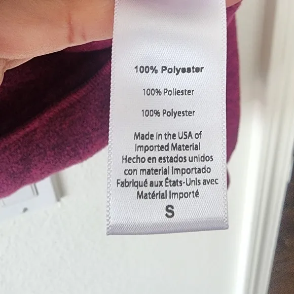 Beyond Yoga Terrain Pullover in Heathered Dark Beet size Small USA Made