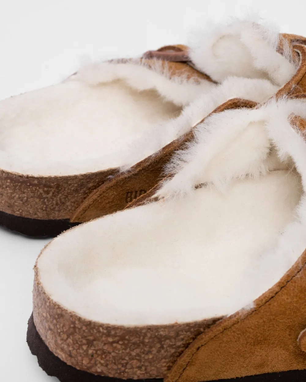 Birkenstock Boston VL Shearling Suede Leather Unisex Clogs