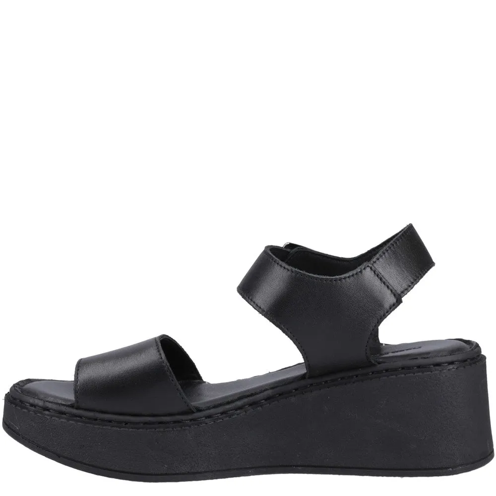 Black Beatrix Wedge Sandals
