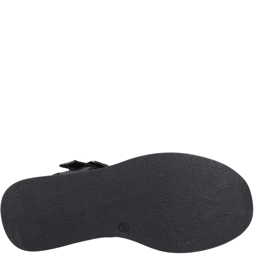 Black Beatrix Wedge Sandals