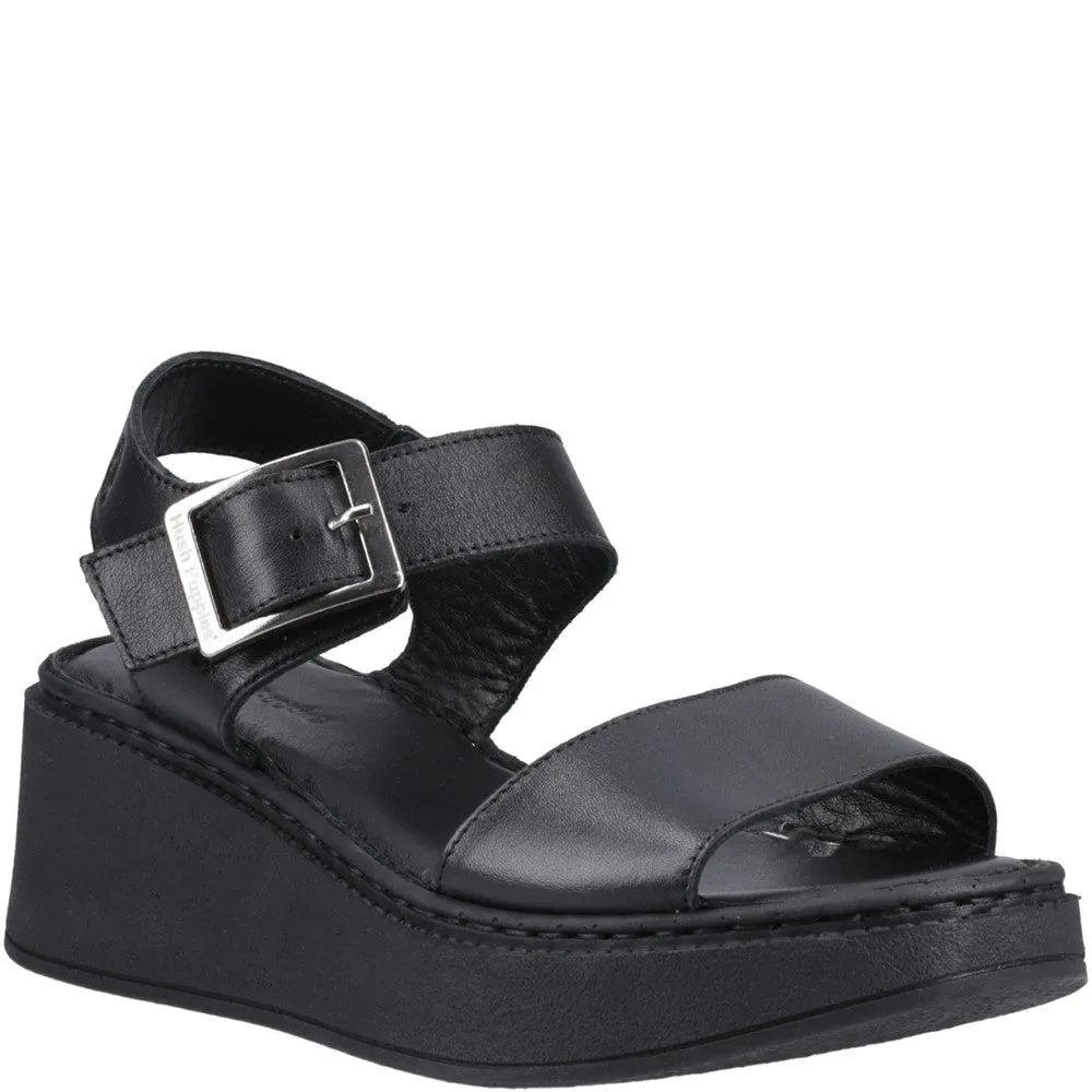 Black Beatrix Wedge Sandals