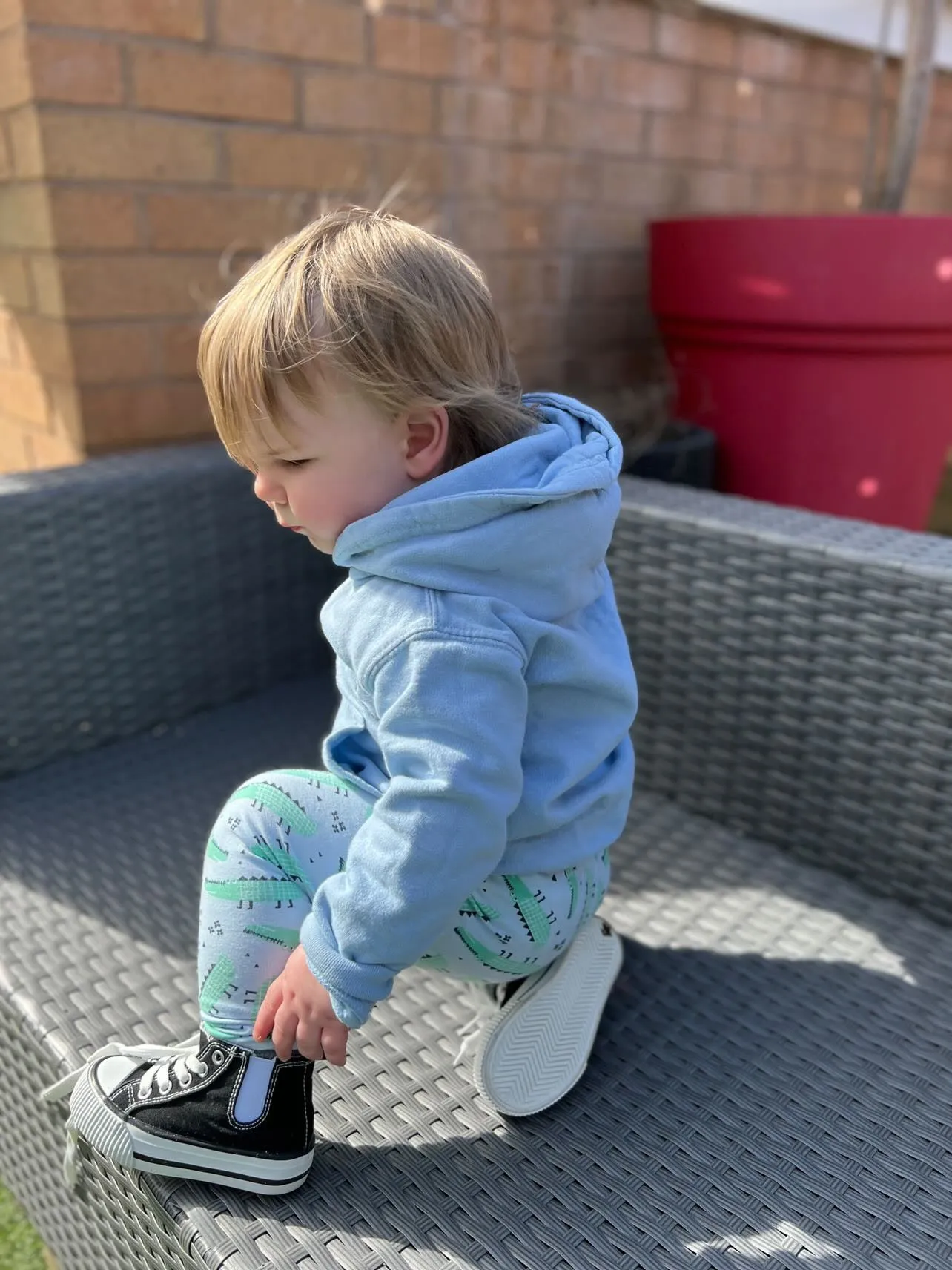 Blue Croc Leggings