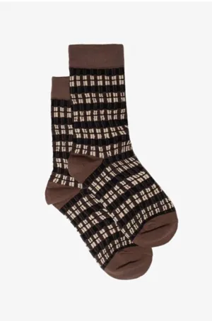 Blush Chain Knit Sock