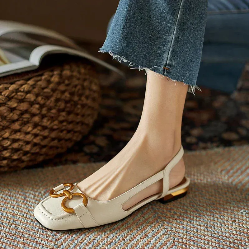 Brenna™ Orthopedic Leather Buckle Sandals