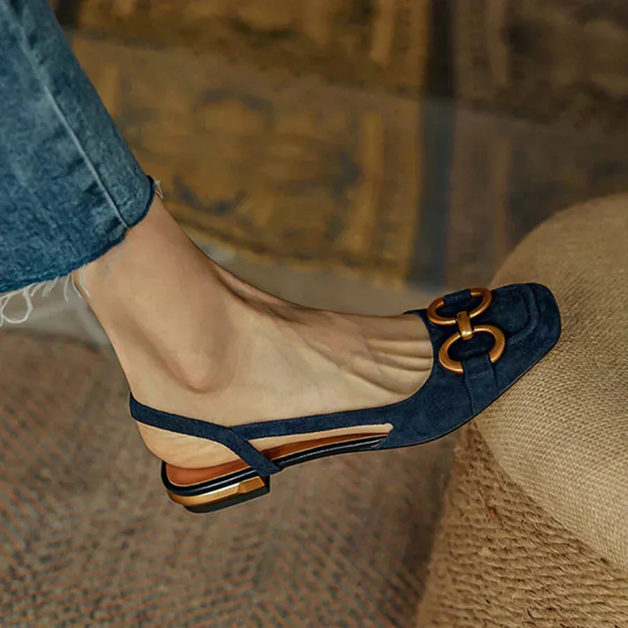 Brenna™ Orthopedic Leather Buckle Sandals