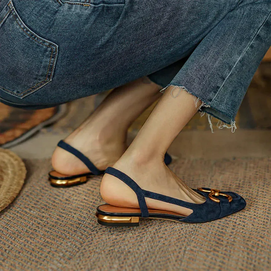 Brenna™ Orthopedic Leather Buckle Sandals