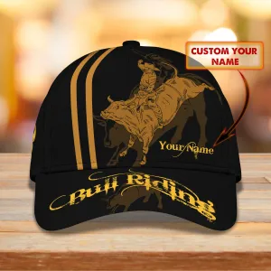 Bull Riding - Personalized Name Cap - Nmd 66