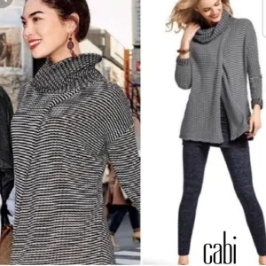 CABI Women’s Fergie Turtleneck Split Sweater - XXS