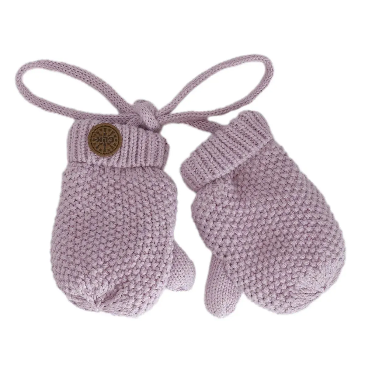 Calikids Infant/Toddler Cotton Knit Mitts in Lavender