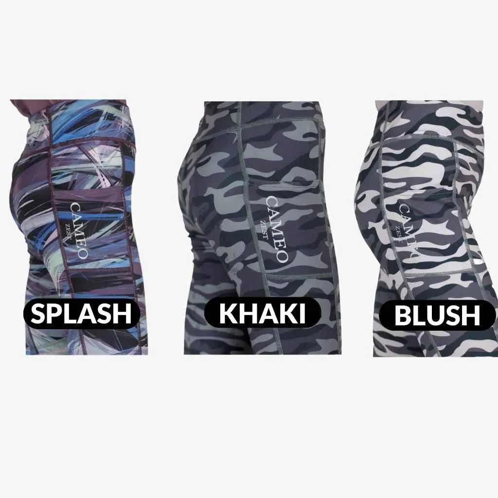 Cameo Equine Zest Junior Riding Tights with Silicone Seat & Phone Pocket