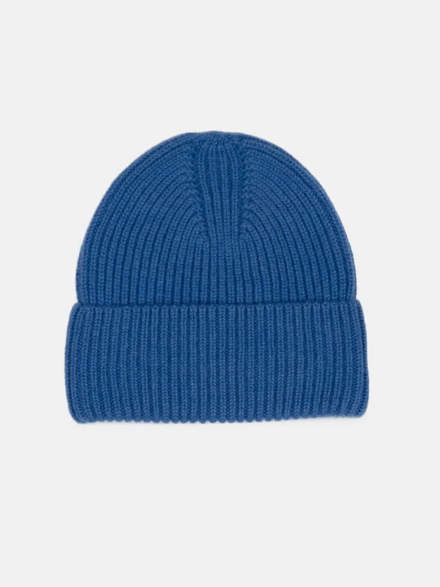 Cashmere Beanie - Blue