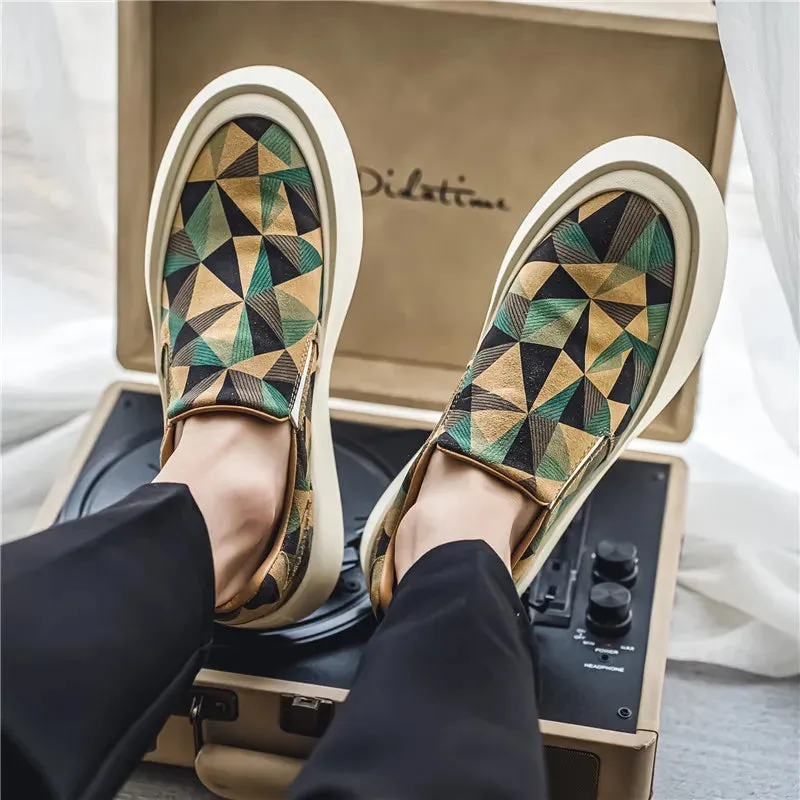 Casual Leather Walking Non-slip Soft Bottom Loafers