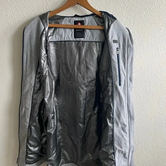 Columbia Women's Dusk 2 Dawn Omni Heat Light Grey Jacket Size S Style WL2111