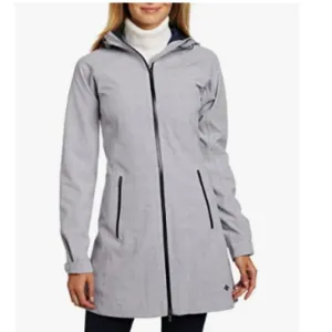 Columbia Women's Dusk 2 Dawn Omni Heat Light Grey Jacket Size S Style WL2111