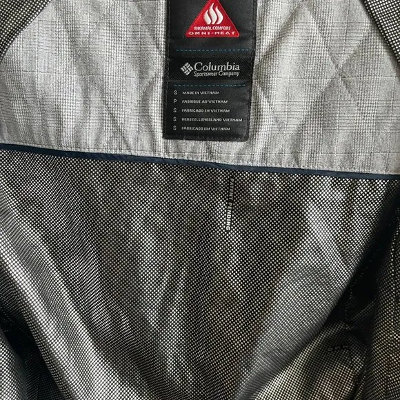 Columbia Women's Dusk 2 Dawn Omni Heat Light Grey Jacket Size S Style WL2111