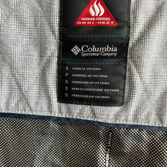 Columbia Women's Dusk 2 Dawn Omni Heat Light Grey Jacket Size S Style WL2111