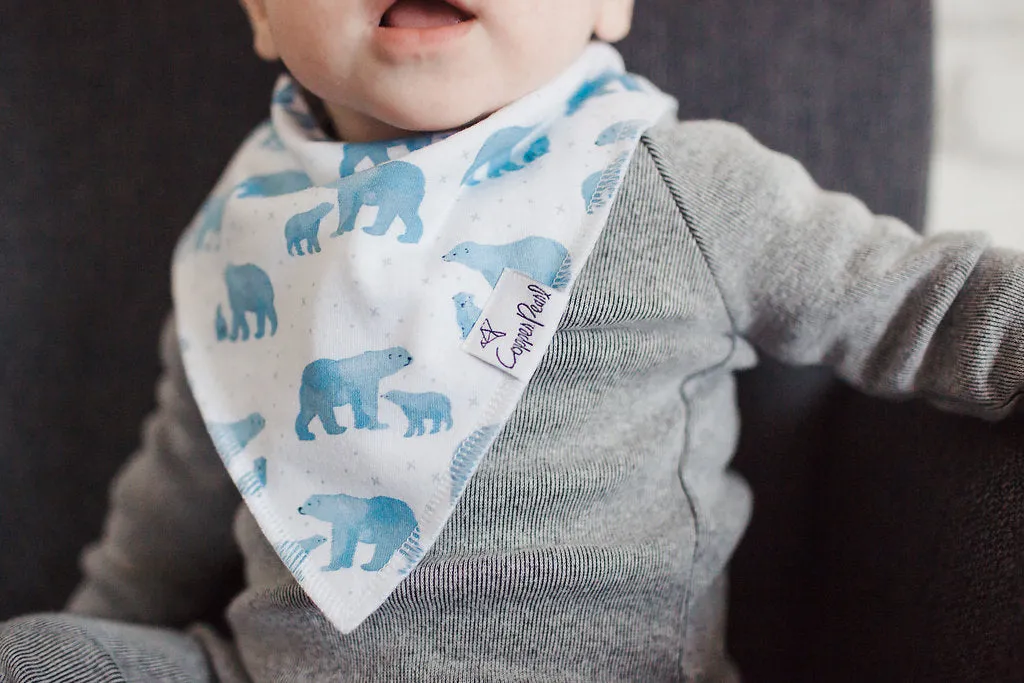 Copper Pearl Arctic Bandana Bib Set