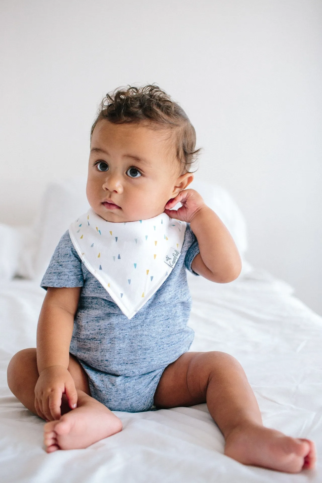 Copper Pearl Arctic Bandana Bib Set