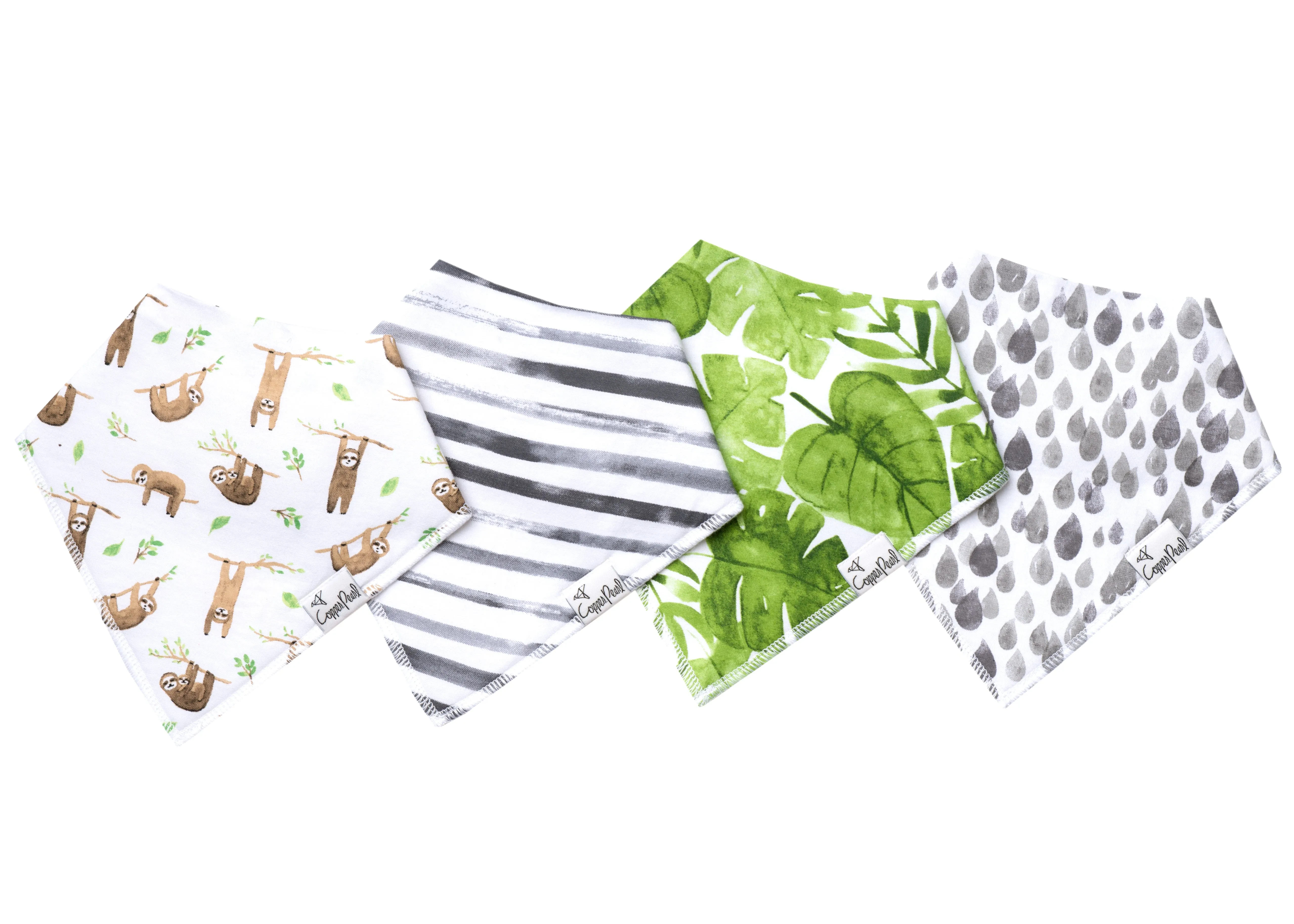 Copper Pearl - Bandana Bib (4 pack) - Noah