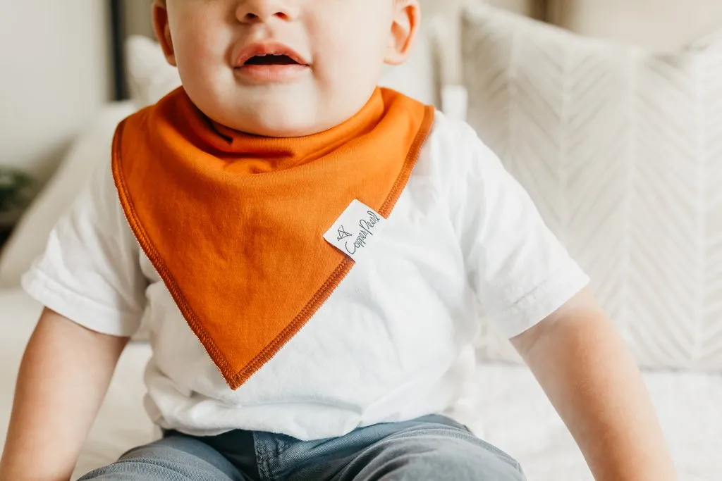 Copper Pearl Bandana Bib - Blaze