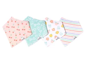 Copper Pearl Cheery Bandana Bib Set