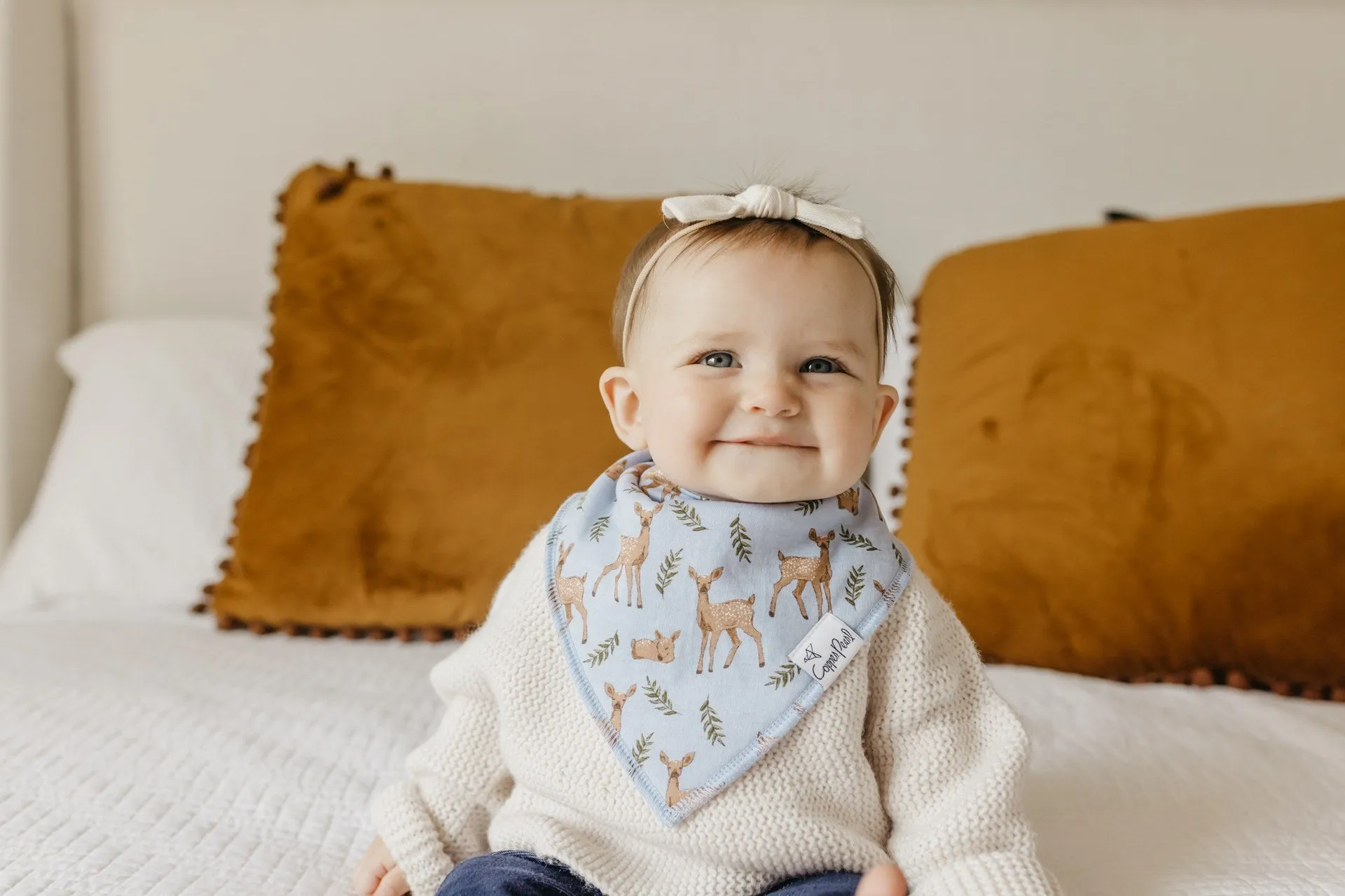 Copper Pearl Cider Bandana Bib Set