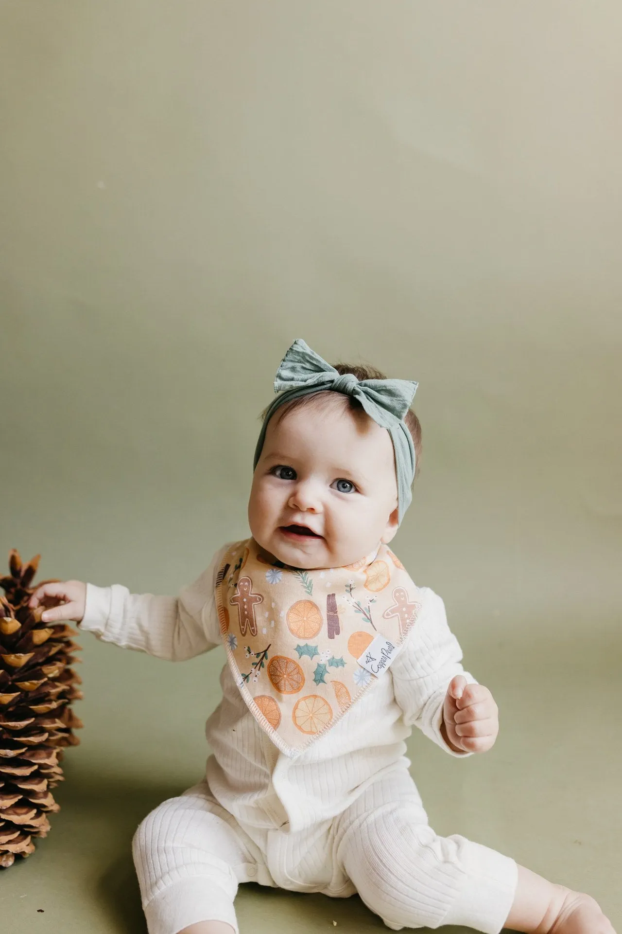 Copper Pearl Cider Bandana Bib Set