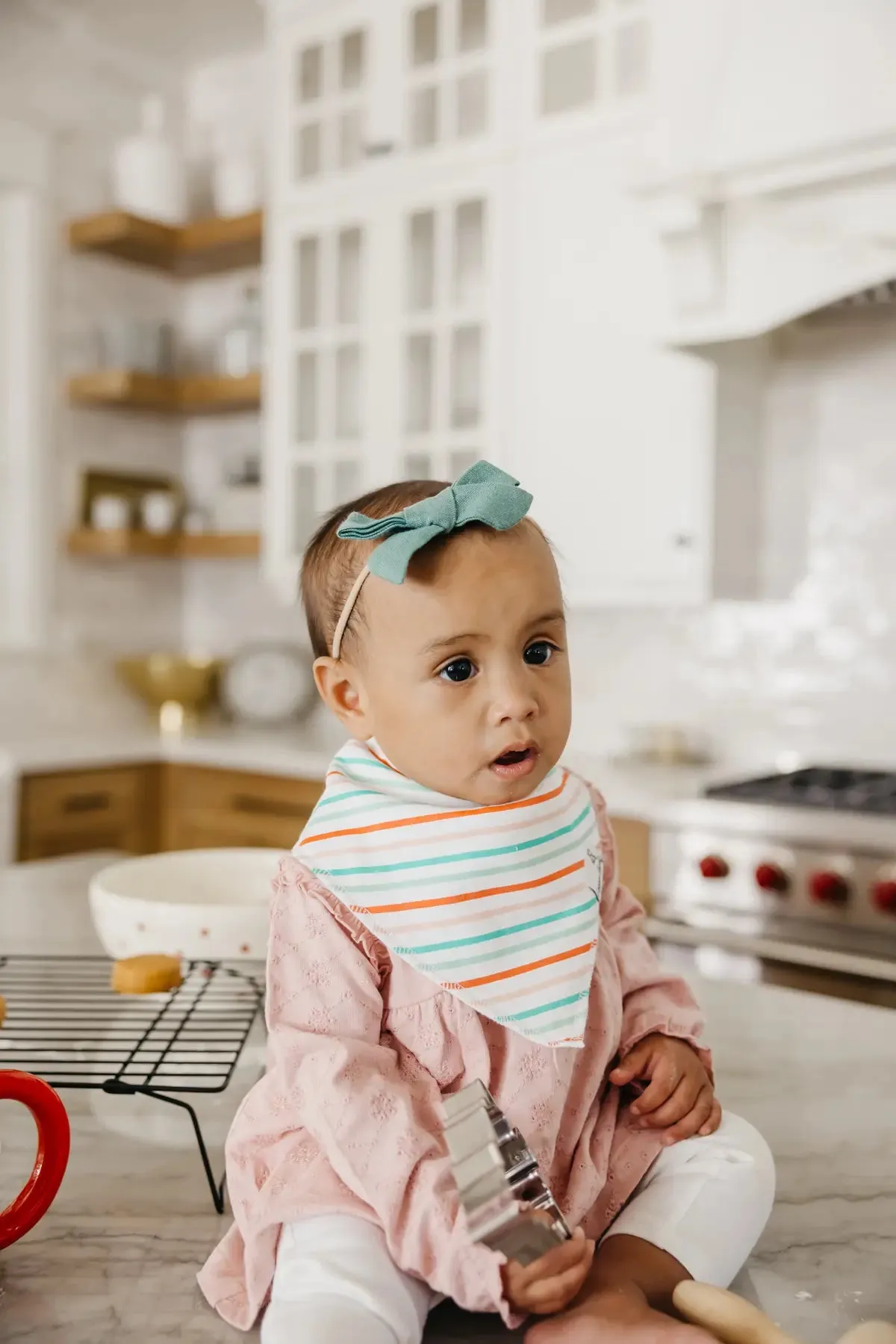 Copper Pearl Cindy Bandana Bib Set
