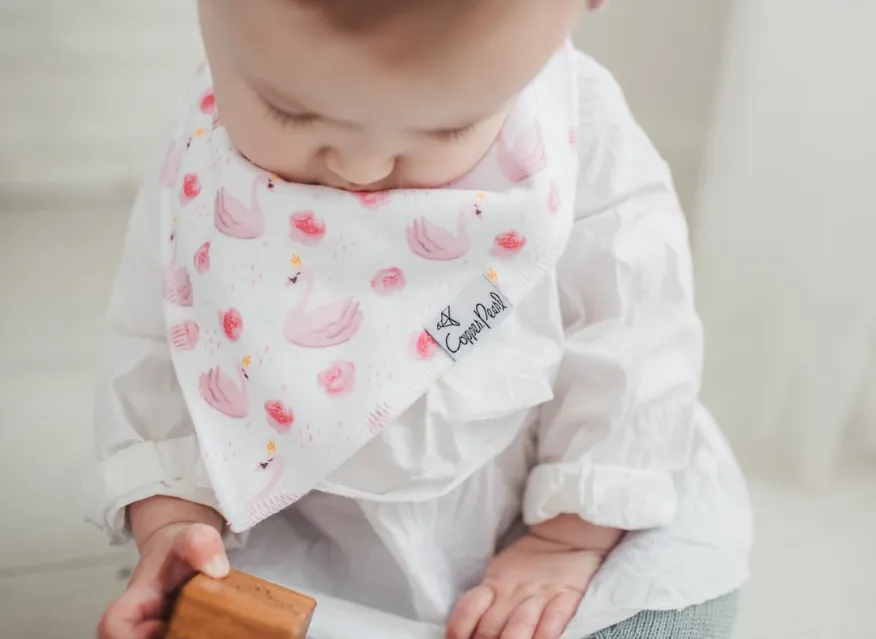 Copper Pearl Single Bandana Bib- June