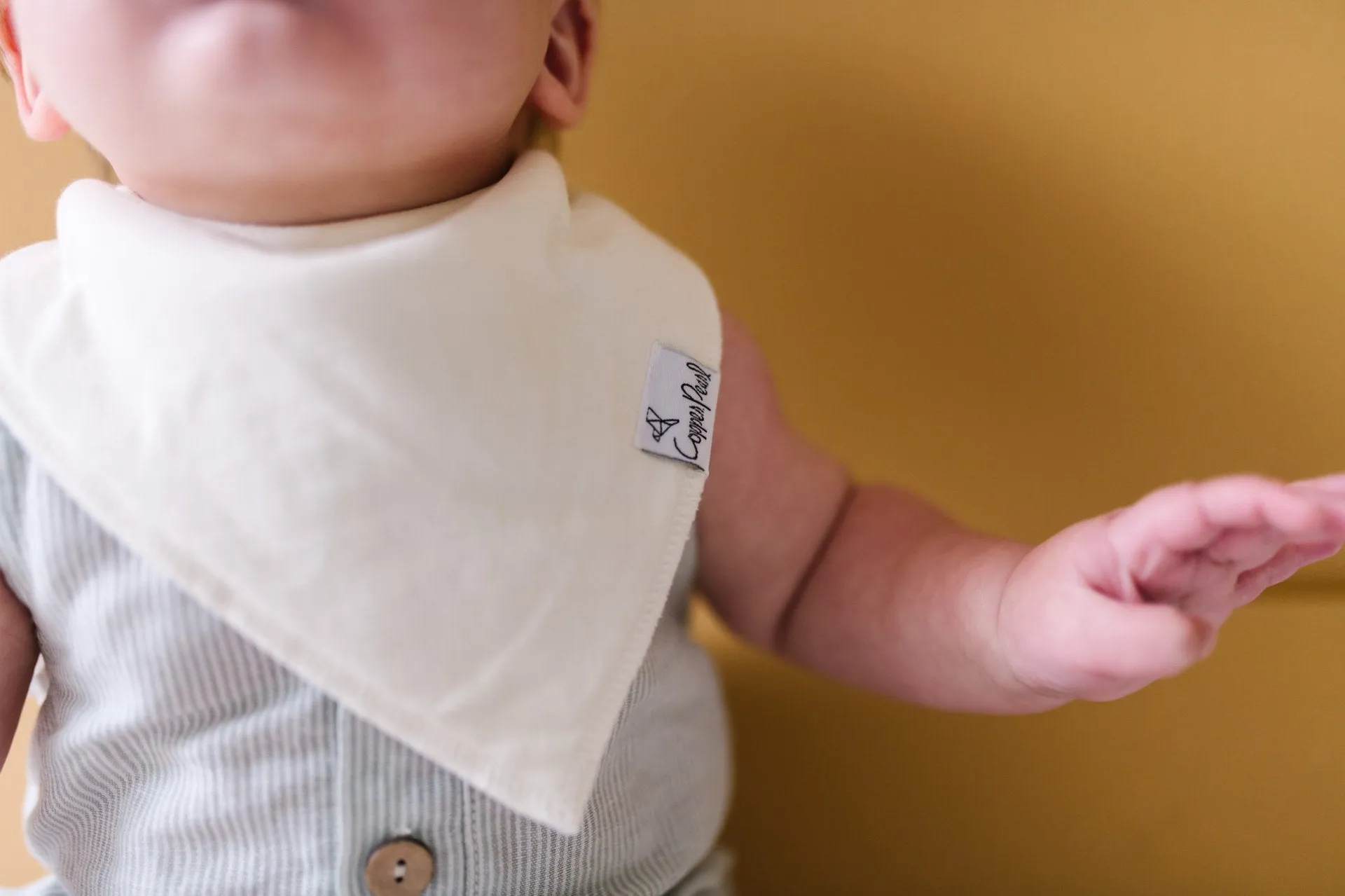 Copper Pearl Stone Bandana Bib Set