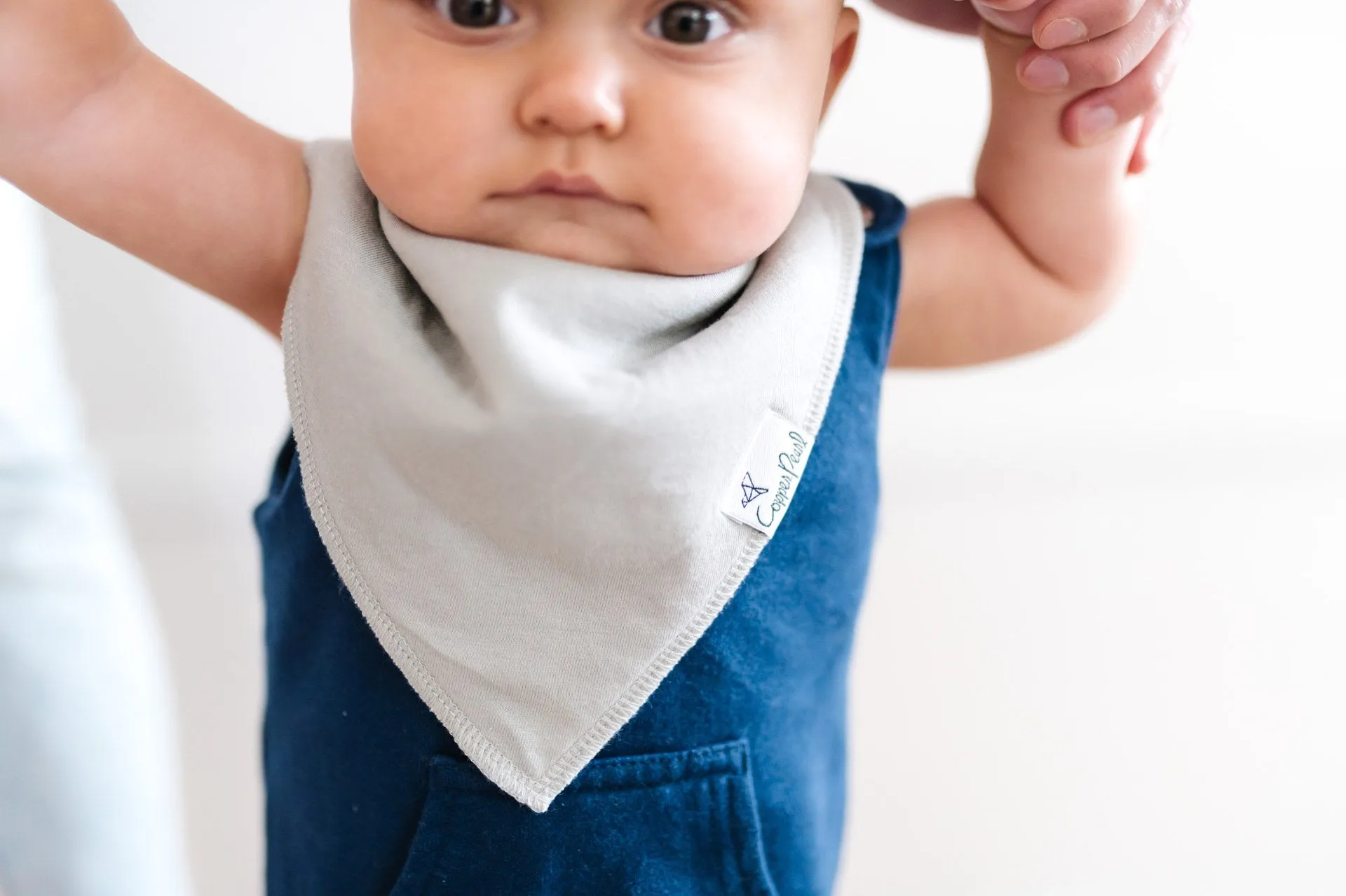 Copper Pearl Stone Bandana Bib Set