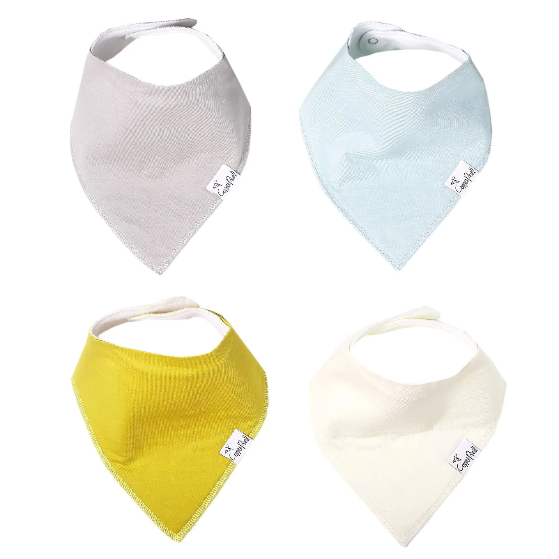 Copper Pearl Stone Bandana Bib Set